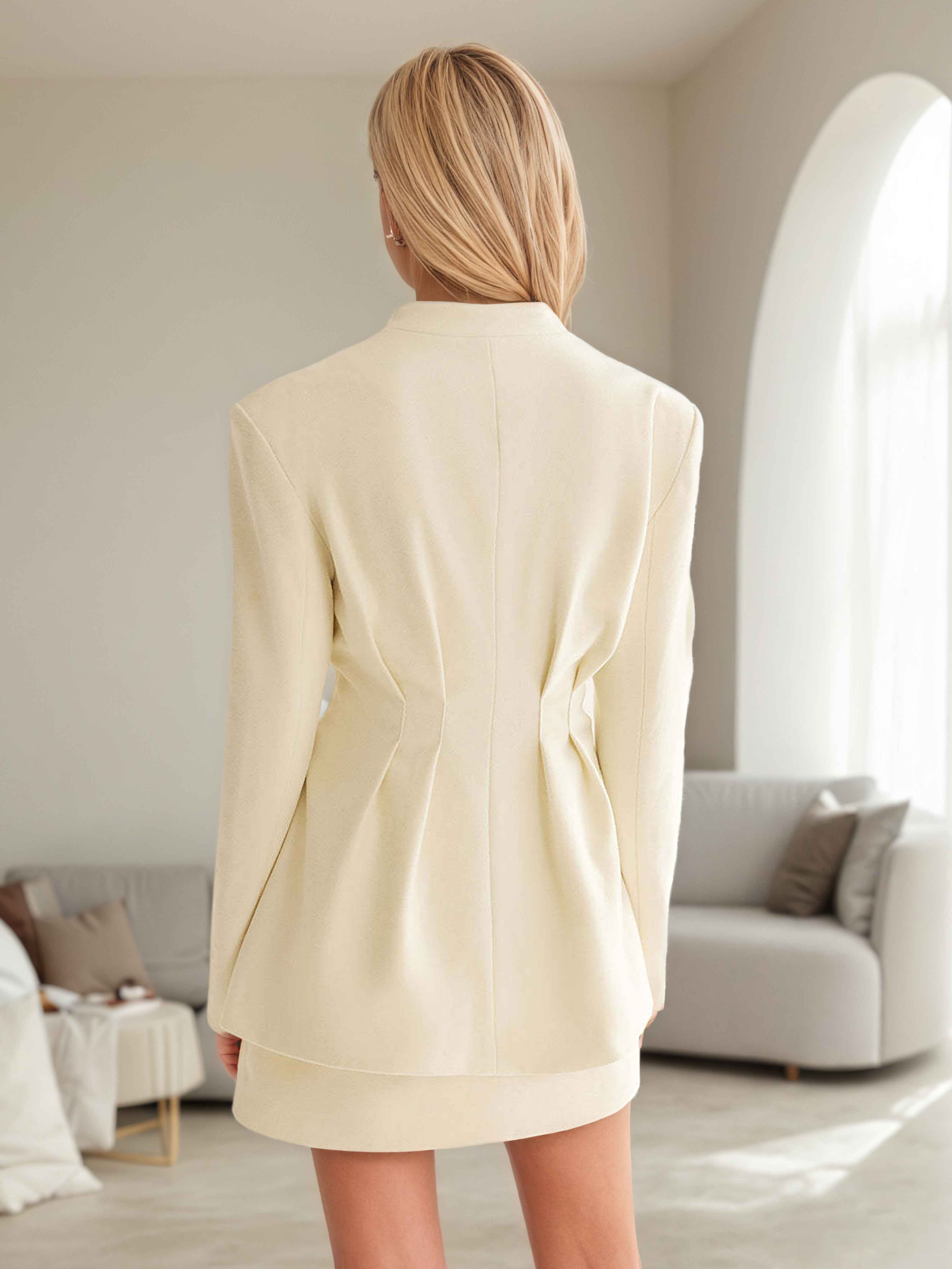 Veste Femme À Mode Cinq Boutons Cintré